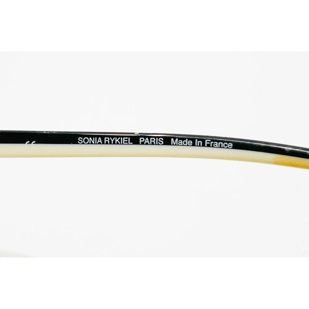 Sonia Rykiel Eyeglasses Womens Black Paris SR7359 C01 Round Frames 51-18-135